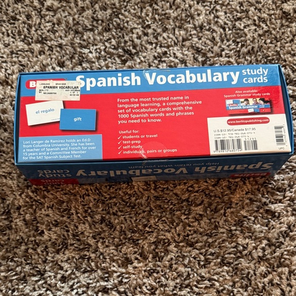 Berlitz Spanish Vocabulary Study Cards - Picture 3 of 3